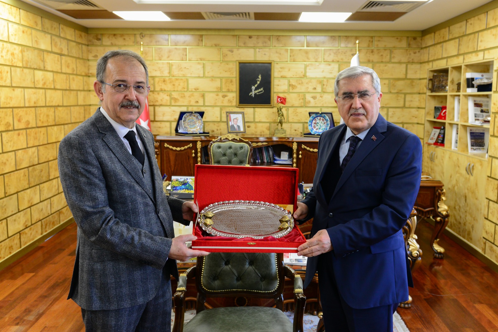 Sanko Üniversitesi Rektörü Prof. Dr. Güner Dağlı’nın Üniversitemiz Rektörü Can’ı Ziyaretinde Üniversitelerarası Sağlık, Eğitim ve İşbirliği Konuları Görüşüldü