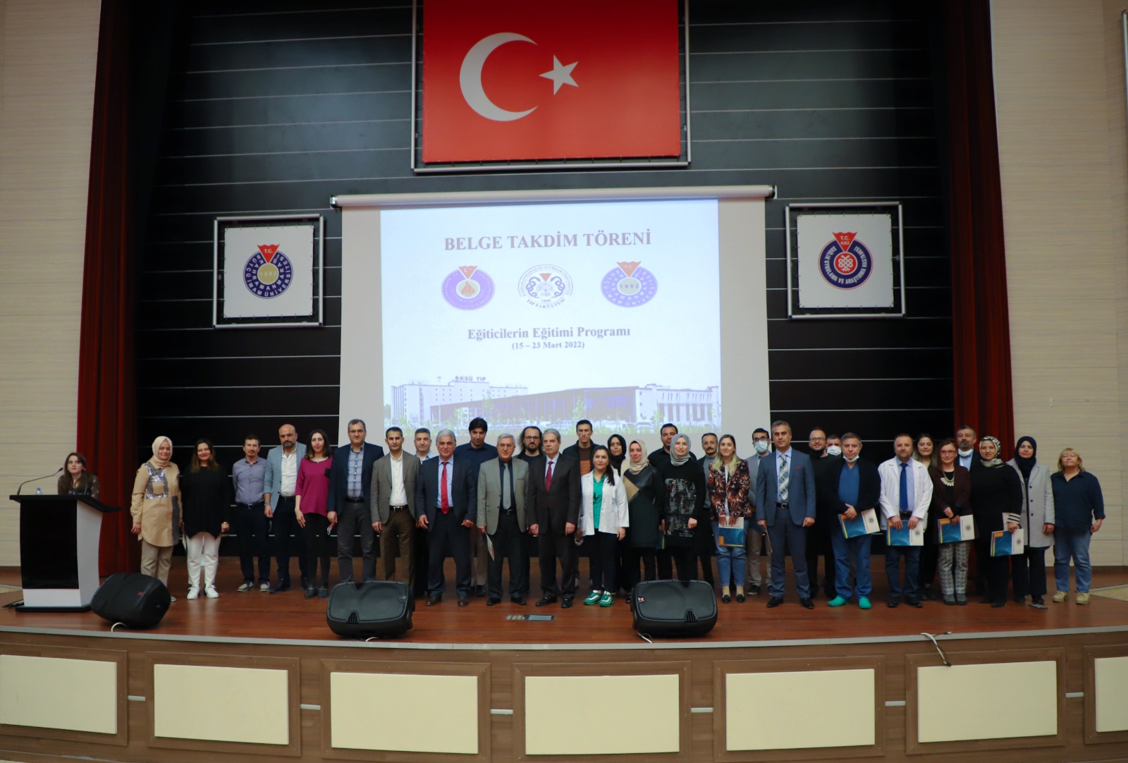 KSÜ Tıp Fakültesinde, “Eğiticilerin Eğitimi” Programa Katılan Akademisyenler Belgelerini Aldılar