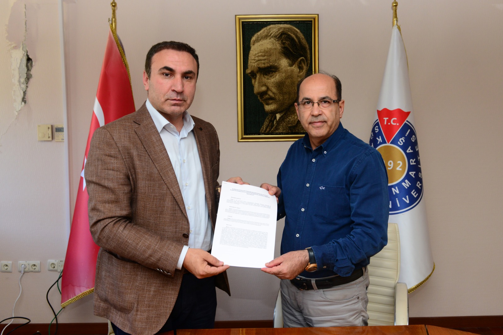 KSÜ ile Kahramanmaraş Büyükşehir Belediyesi Arasında Meslek Edindirme ve Sanat Eğitimi İş Birliği Protokolü İmzalandı 